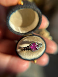 Pink Sapphire Sterling Silver Ring Size 7