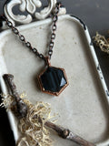 Blue Tigers Eye Copper Necklace