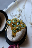 Green Seedweed Sapphire  Bespoke Custom Ring