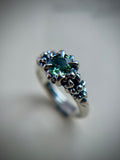 Madagascar Sapphire Sterling Silver Ring Size 6