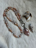 Baroque Pearl Beaded Sterling Silver Necklace