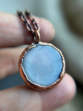 Grey Moonstone Copper Necklace