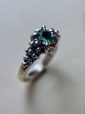 Madagascar Sapphire Sterling Silver Ring Size 6