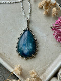 Blue Kyanite Sterling Silver Necklace