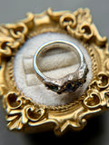 Green and Blue Madagascar Sapphire Sterling Silver Ring Size 6