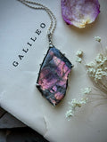 Purple Haze Sunstone Sterling Silver Necklace
