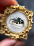 Milky Green Sapphire Sterling Silver Ring