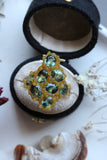 Green Seedweed Sapphire  Bespoke Custom Ring