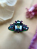 Tanzanite & Ceylon Sapphire Bespoke Custom Ring