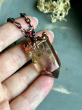 Titanium Rutile & Spinel Copper Necklace