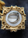 Milky Green Sapphire Sterling Silver Ring