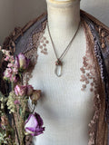 Clear Quartz & Paprok Tourmaline Copper Necklace