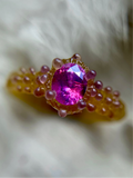 Hot Pink Sapphire  Bespoke Custom Ring