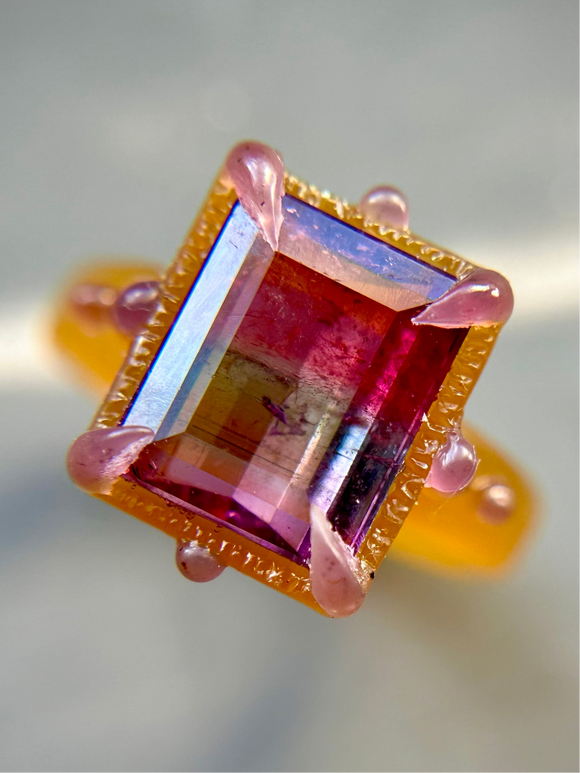 Hi-Color Tourmaline Bespoke Custom Ring