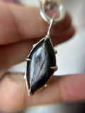 Hypersthene/Black Spinel/ Black Sunstone Beaded Sterling Silver Necklace