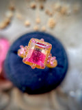 Bicolor Tourmaline & Pink Sapphire Bespoke Custom Ring