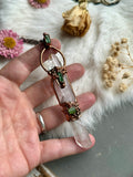 Danburite/ Tourmaline/ Topaz/ Kunzite/ Peridot Copper Necklace