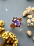Purple Ceylon Sapphire Bespoke Custom Ring