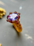 Purple Ceylon Sapphire Bespoke Custom Ring