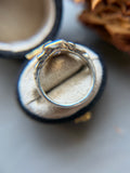 Milky Sapphire Sterling Silver Ring Size 6
