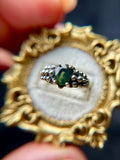 Milky Green Sapphire Sterling Silver Ring