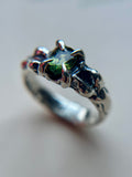 Madagascar Sapphire Sterling Silver Ring Size 6