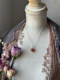 Sunstone Orb Sterling Silver Necklace