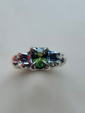 Madagascar Sapphire Sterling Silver Ring Size 6