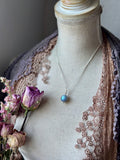 Labradorite Orb Sterling Silver Necklace