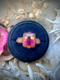 Bicolor Tourmaline & Pink Sapphire Bespoke Custom Ring