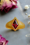 Ember Of The Sea Garnet Bespoke Custom Ring 1.15ct