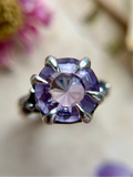 Amethyst Sterling Silver Ring Size 8
