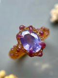 Purple Ceylon Sapphire Bespoke Custom Ring