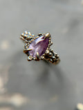 Ceylon Sapphire Sterling Silver Ring Size 6.25