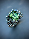 Peridot Sterling Silver Ring Size 7