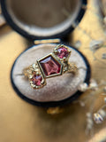 Red Spinel Bespoke Custom Ring Solid Gold 18k