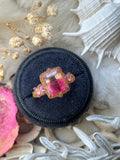 Bicolor Tourmaline & Pink Sapphire Bespoke Custom Ring