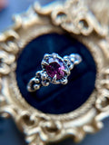 Ruby Sterling Silver Ring Size 7