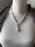Baroque Pearl Beaded Sterling Silver Necklace