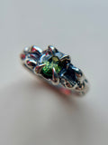 Madagascar Sapphire Sterling Silver Ring Size 6