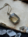 Dendritic Agate Sterling Silver Necklace
