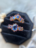 Ceylon Sapphire Bespoke Custom Ring Set