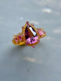 Spinel & Pink Sapphire Bespoke Custom Ring
