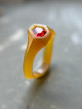 0.36ct Red Spinel Bespoke Custom Ring