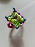 Ludwigite Peridot Bespoke Custom Ring