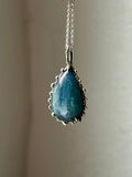 Blue Kyanite Sterling Silver Necklace