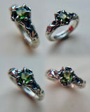 Madagascar Sapphire Sterling Silver Ring Size 6.75