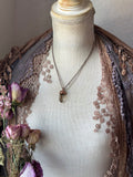 Smoky Quartz & Sunstone Copper Necklace