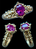 Hot Pink Sapphire  Bespoke Custom Ring