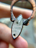 Rare Hollandite In Quartz With Tourmaline Copper Necklace